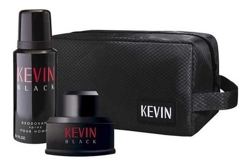 Estuche Kevin Black Edt 60ml + Deo150 Ml + Bolso