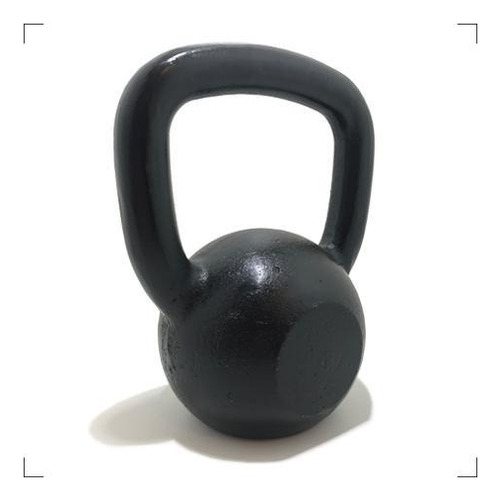 Kettlebell Pintado 6kg (unidade) Crossfitinho Preto