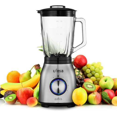 Licuadora Ufesa 1000 Watts Jarra Vidrio 1,5 Lts Zafiro