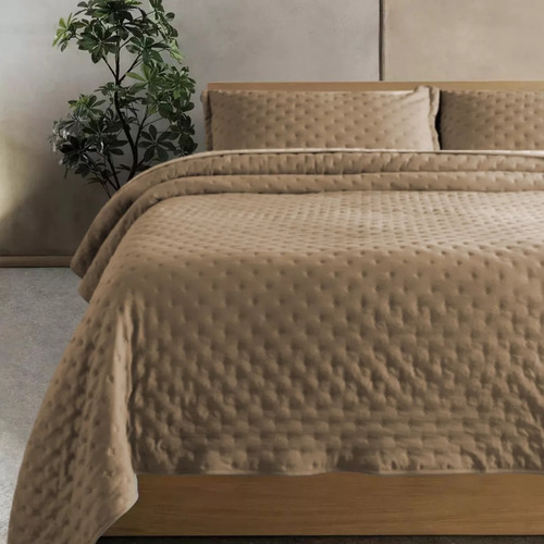 Kit Cubrecama Cover Quilt Ultra Soft 2½ Plaza Queen + Fundas