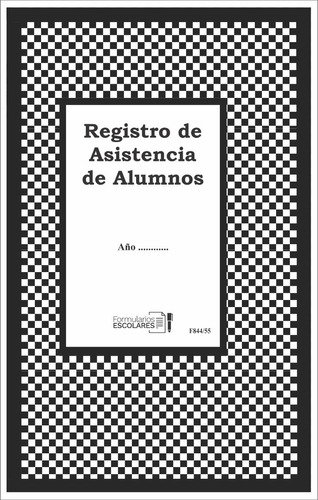 Registro De Asistencia De Los Alumnos Para 55 Alum. F844/55
