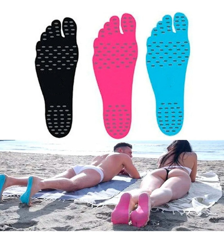 Plantillas Pies Playa Rio Alberca Pasto Tipo Nakefit Fragancia Talla S Tipo De Envase Color Negro