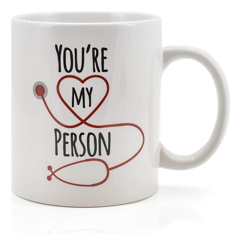 Taza De Café De Cerámica Greys Anatomy Eres Mi Persona | Taz