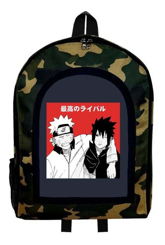 Mochila Camuflada Narutu Uzumaki Modelo 7