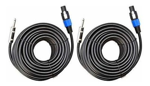 Ignite Pro 2x Speakon A 1/4  50 Ft. Verdadero Cable De Calib