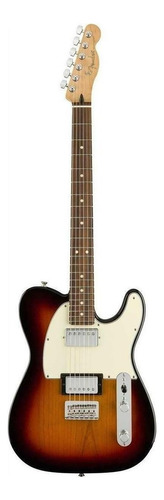 Guitarra elétrica Fender Player Telecaster HH de  amieiro 3-color sunburst brilhante com diapasão de pau ferro