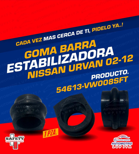 Goma Barra Estabilizadora Nissan Urvan 00-12 Precio X  Piez