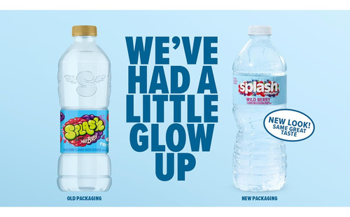 Splash Refresher, Bebida De Agua Con Sabor A Bayas Silvestre