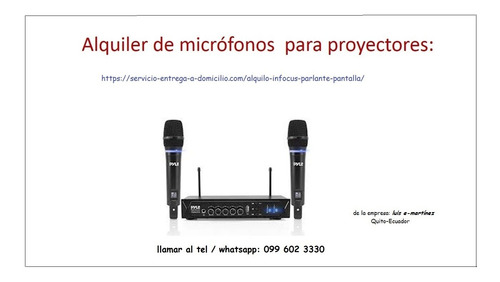 Imagen 5 de 6 de Alquiler Proyectores, Pantallas, Etc. A Domicilio En Quito