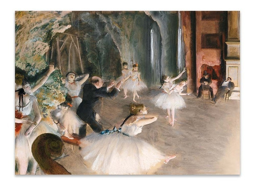 Cuadro Canvas El Ensayo En El Escenario Degas 54x73 M Y C