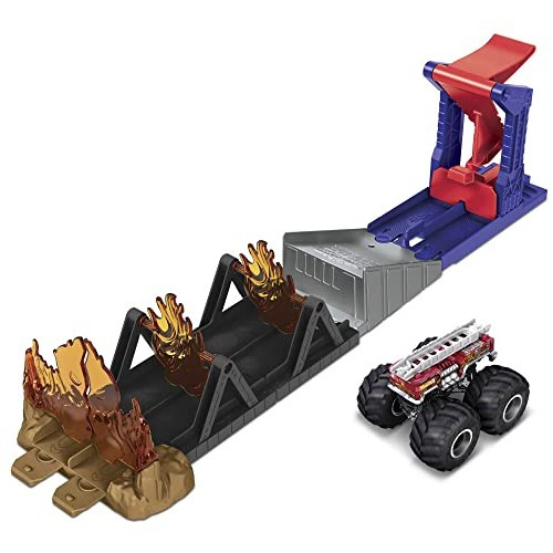 Juego Hot Wheels Monster Trucks Fire Through Hero 164