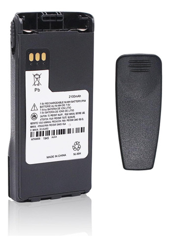 Ntn9858a 7.4v 2100mah Ni-mh Batería Para Motorola Xts1500 Xt