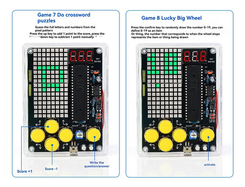Consola De Juegos Diy Game Kit Con Electro De Voz