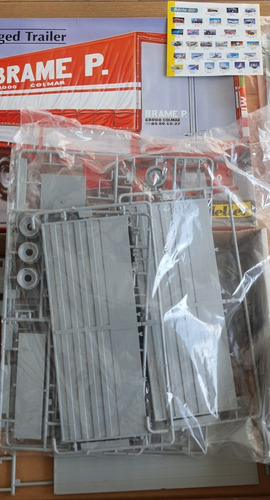 Heller Vagon De Trailer Completo Deplastico Para Armar 1/24 (Usado)