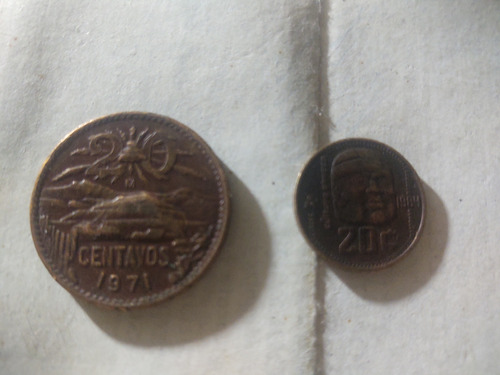 Vendo Monedas Antiguas  De 20 Centavos De 1971 Y 1984