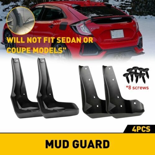 4x Car Mud Flaps Splash Guard Fender For Honda Civic Hatc Mb