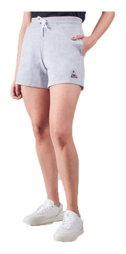 Le Coq Sportif Short Lifestyle Mujer Ess Gris Ras