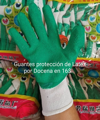 Guantes Tejidos Recubrimiento De Latex Multiusos Venta 3 Par