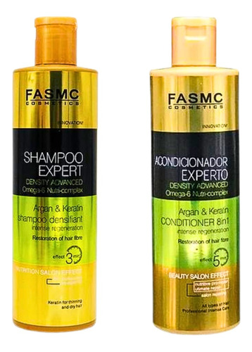 Pack Shampoo + Acondicionador 500ml Omega 6 - Max Belleza