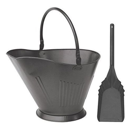 Uniflame Olde World Iron Finish Coal Hod And Shovel