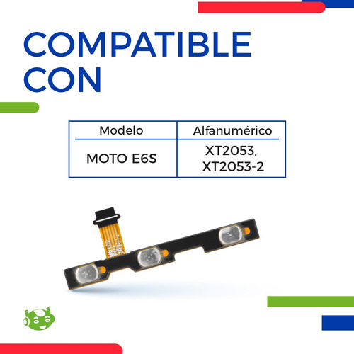 Flex Flexor Encendido Volumen Para Moto E6s Xt2053 Xt2053-2