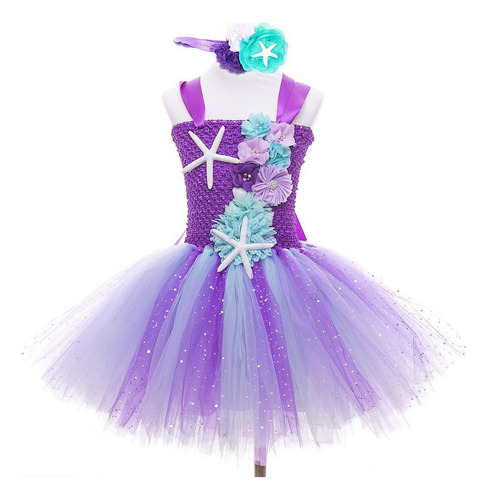 Nuevo Vestido Morado De Princesa Cosplay De Sirena De Halloween 2023