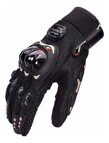 Guantes Para Moto Pro-biker Color Negro O Rojo