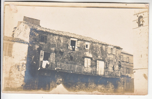 1924 Postal Fotografia Real Casas En Noya La Coruña Galicia