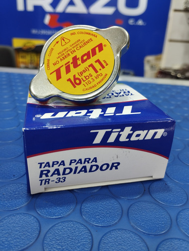 Tapa De Radiador Titan 16lbs 1.1bar  Cuello Alto