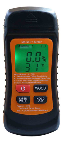 Medidor De Humedad Madera Detector Digital Paredes Papel