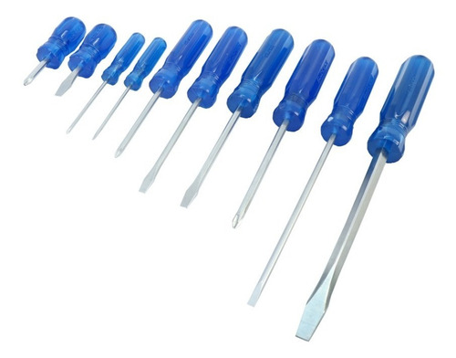 Juego Destornilladores Azules Surtek D02p 29902331