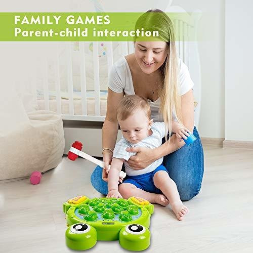 Juego Interactivo De Golpear Al Sapo Color Verde Plastico
