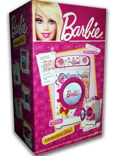 Barbie Glam Lavarropas De Juguete Con Accesorios Miniplay