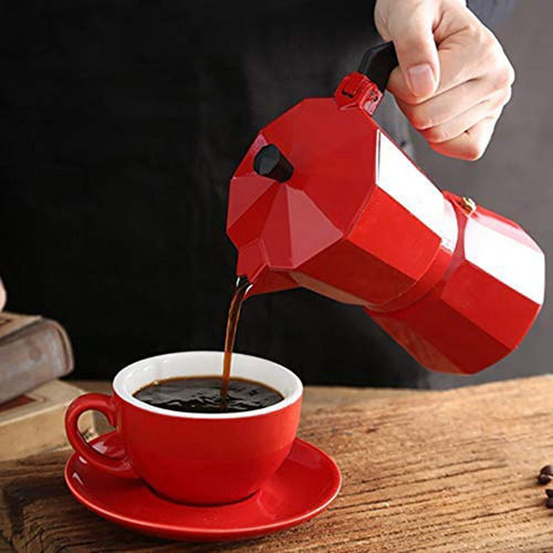 Cafetera De Aluminio Moca, Cafetera Italiana Portátil