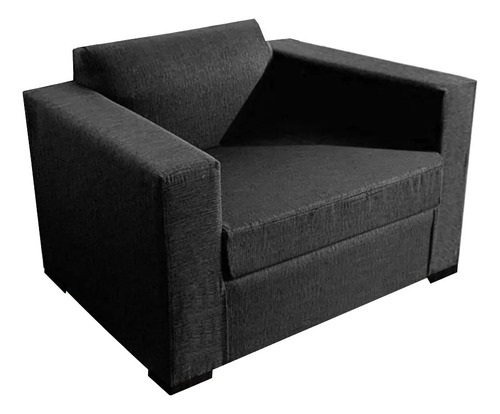 Sillon 1 Cuerpo Cubo Reforzado Chenille Antidesgarro Cubile