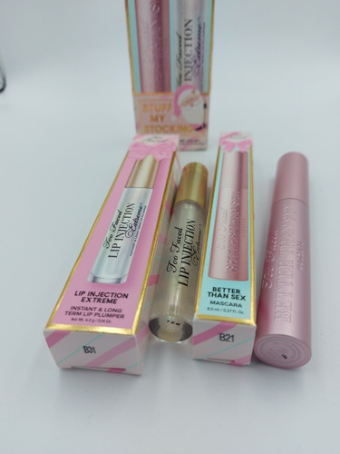 Too Faced Rimel Y Lip Injection Kit 2 Pzas Original Oferta