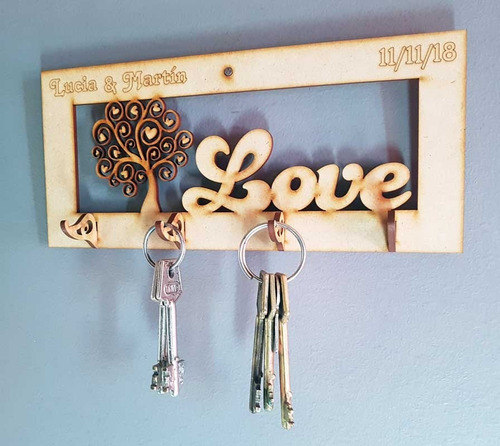 30 Porta Llaves Personalizados Cuadros Souvenirs Fibrofacil
