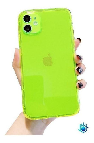 Funda Protector iPhone Candy Neon Resistente Airbag Case 3d