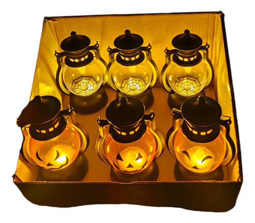 12 Lampara Farol De Clabaza Halloween Dia De Muertos