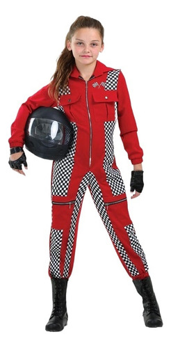 Traje De Carreras De Karts Para Niñas Y Mujeres, Incluye Gua