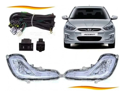 Kit Neblineros Para Hyundai Accent Rb 1.4 Gamma  2011 2014