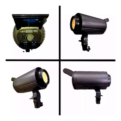 Kit De Iluminación Para Estudio Fotografía Con Softbox 220v Negro Blanco