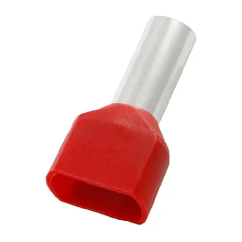 Terminal Ilhos Pré-isolado Duplo Vermelho (kit 50 Pçs)