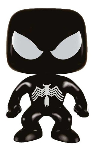 Funko Pop Black Suit Spiderman Exclusivo Marvel Spidey Negro