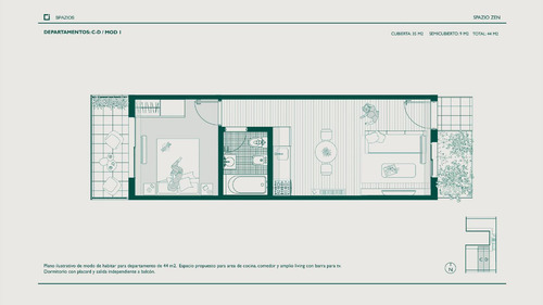 Departamento En Venta 2 Ambientes Caseros