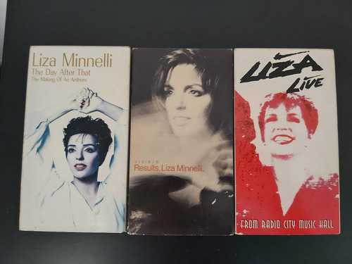 Excelente Lote 3 Videos Musicales Liza Minelli Vhs Oferta