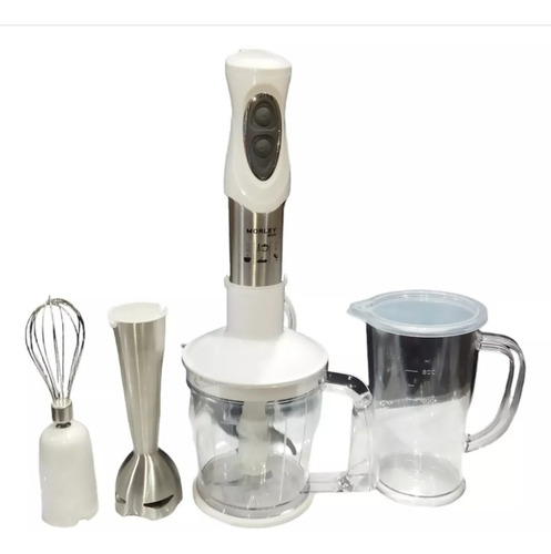 Minipimer Mixer Industrial 5en1 990w Potente Blanco Blanco
