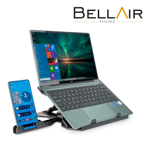 Imagen 7 de 8 de Base Soporte Para Laptop Portátil Giratorio 360° - Bellair