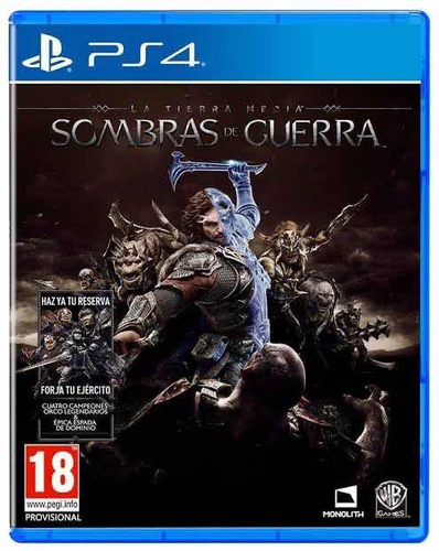 Middle Earth/tierra Media - Shadow Of War Seminuevo (ps4)