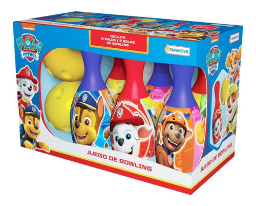 Juego Bowling Infantil Paw Patrol Juguete Bebes Niños